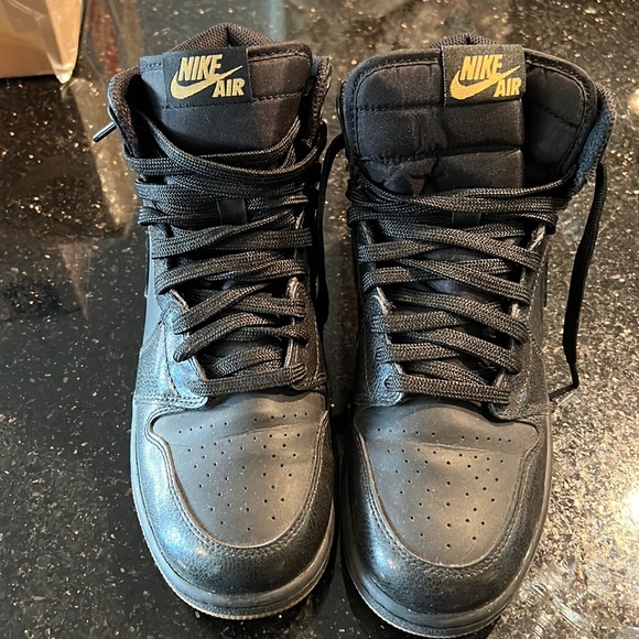 Air Jordan 1 Retro High OG Black/Black-Gum Light Brown - Picture 2 of 6
